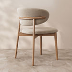 Load image into Gallery viewer, 2PCS Dining Chair Modern Ash Wood Frame Curved Backrest
