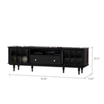 Load image into Gallery viewer, TV Stand Elegant Floral Design Classic Style with Ample Storage Space
