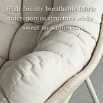 Load image into Gallery viewer, Outdoor Papasan Lounge Chair with Plush Cushion and Rope Weave Frame
