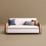 Load image into Gallery viewer, 66.9&quot;Convertible Sofa Bed Modern Minimalist Style with Side Pockets
