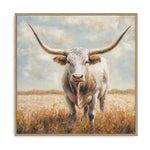 Load image into Gallery viewer, Handmade Rustic Wall Art – Realistic Longhorn Bull Painting for Farmhouse Decor
