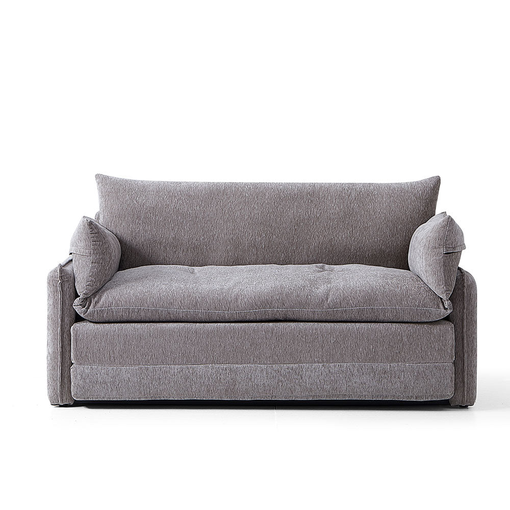 66'' Convertible Folding Sofa Chair One-Click Bed Soft Sponge Padding Modern Minimalist Style