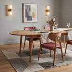 Load image into Gallery viewer, Sturdy Tapered Leg Mid Century Faux Leather Dining Side Chair 1 Piece
