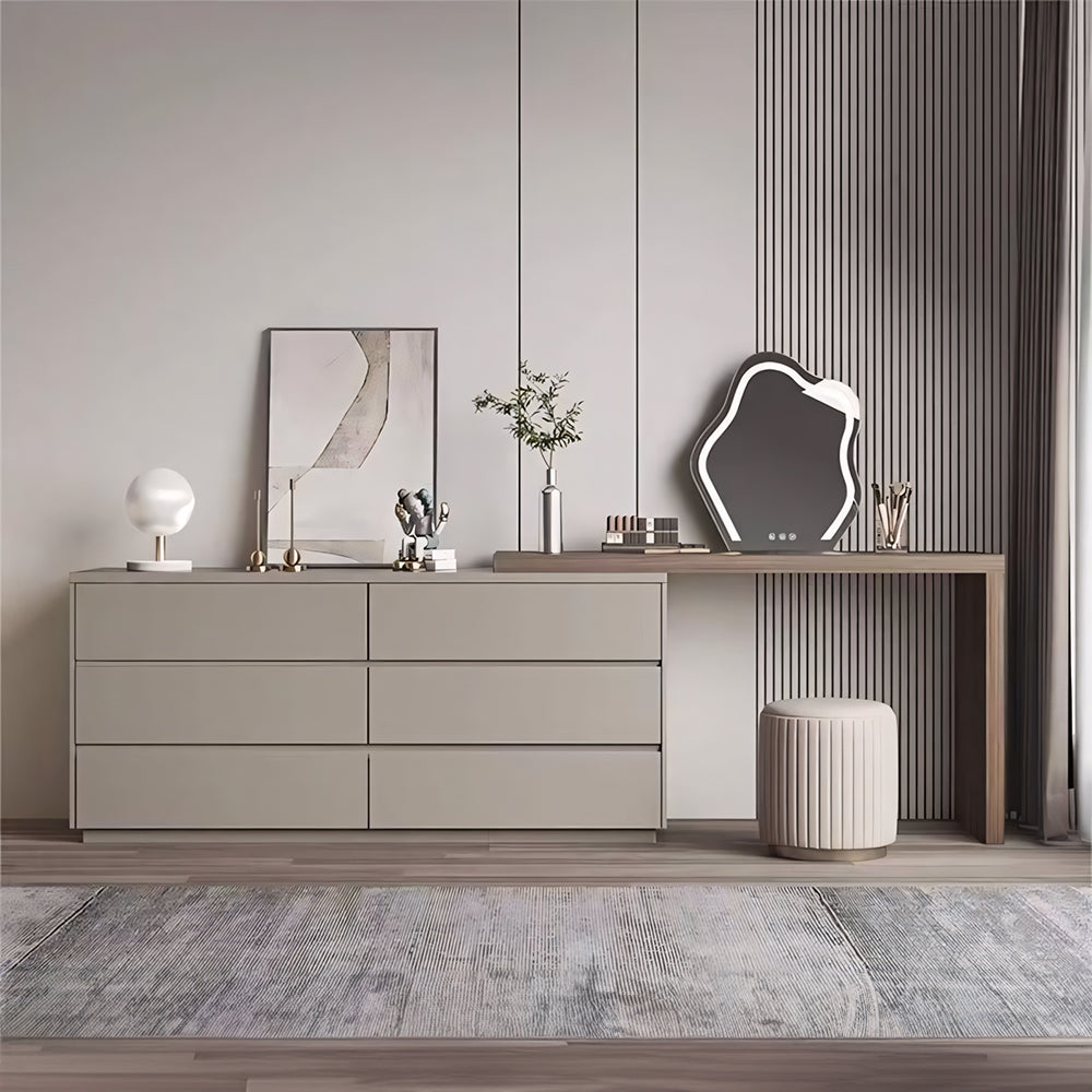 Modern Minimalist 6-Drawer Dresser