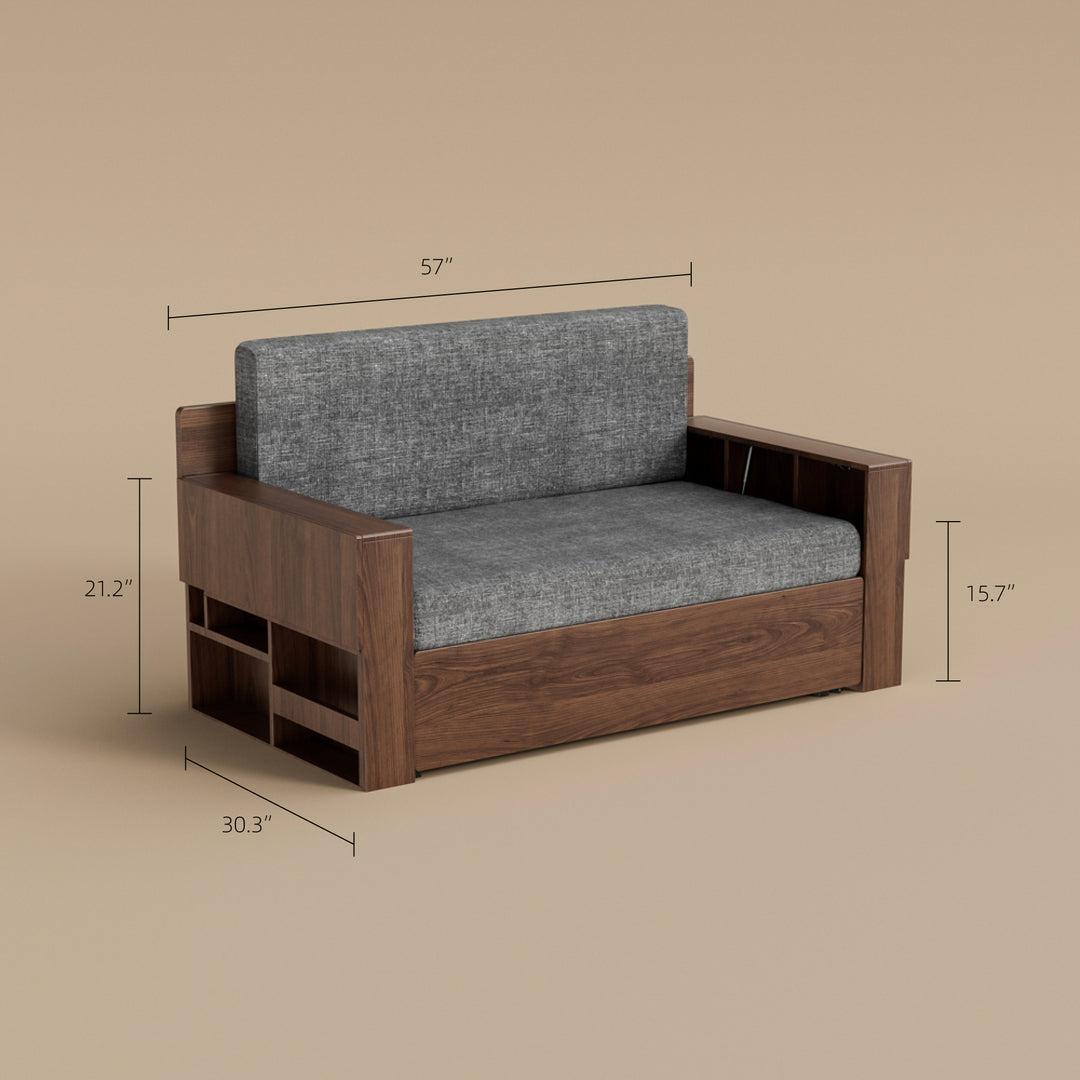 Modern Sofa Bed with Lift-up Function Space-saving Design Elegant and Practical
