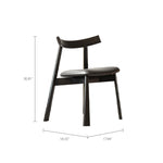 Load image into Gallery viewer, 2PCS Dining Chair Modern Solid Wood Structure PU Leather Upholstery Comfortable Seating
