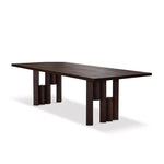 Load image into Gallery viewer, Rectangular Dining Table Mid Century Style Solid Wood Veneer Legs Clear Wood Grain Surface Strong Texture Design
