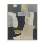 Load image into Gallery viewer, Handmade Abstract Geometric Wall Art – Gray, Beige and Gold Modern Painting
