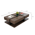 Load image into Gallery viewer, 51.2&quot; Multifunctional Lift Top Coffee Table with Hidden Storage Walnut Finish
