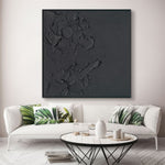 Load image into Gallery viewer, Handmade Abstract Wall Art – Black and White Textured Modern Painting
