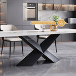 Load image into Gallery viewer, 54.6&quot;- 78&quot; Elegant White Extendable Dining Table Versatile Foldable Design
