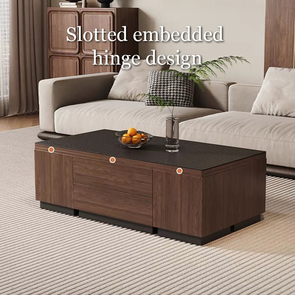 Modern Lift-Top Multifunctional Coffee Table with Storage & Dining Function