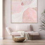 Load image into Gallery viewer, Abstract curves in gentle blush tones create harmony, romance, and timeless sophistication at home
