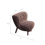 Load image into Gallery viewer, Accent Chair Modern Teddy Fleece Upholstery Ergonomic Curved Back Cozy Living Room Furniture
