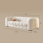 Load image into Gallery viewer, 83.8&quot; Elegant Convertible Sofa Bed Chic Design with 3.9&quot; Thick Mattress Space-saving Sleeper Sofa
