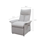 Load image into Gallery viewer, 32.37&#39;&#39;Power Recliner Fabric Chair with Remote Control, Adjustable Backrest &amp; Footrest, Side Storage Pocket
