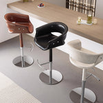 Load image into Gallery viewer, Modern Adjustable Swivel Bar Stool PU Leather Seat Gas Lift Height Adjustable Counter Bar Chair 1 Piece
