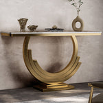 Load image into Gallery viewer, Elegant Luxury Console Table with Gold Accents
