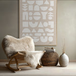 Load image into Gallery viewer, Original wabi-sabi wall art, merging geometric forms with texture, adding calm and depth to interiors
