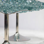 Load image into Gallery viewer, Modern Artistic Polycarbonate Coffee Table Irregular Water Ripple Accent Side Table
