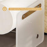 Load image into Gallery viewer, Elegant White Rotating Nightstand with Dual Drawers
