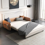 Load image into Gallery viewer, 66.9&quot;Convertible Sofa Bed Modern Minimalist Style with Side Pockets
