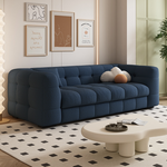 Load image into Gallery viewer, 83.8&quot; Elegant Convertible Sofa Bed Chic Design with 3.9&quot; Thick Mattress Space-saving Sleeper Sofa
