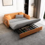 Load image into Gallery viewer, Sofa Bed Solid Wood Metal Frame Velvet Fabric Modern Convertible

