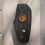 Load image into Gallery viewer, 51.1'' Modern Black Irregular-Shaped Coffee Table
