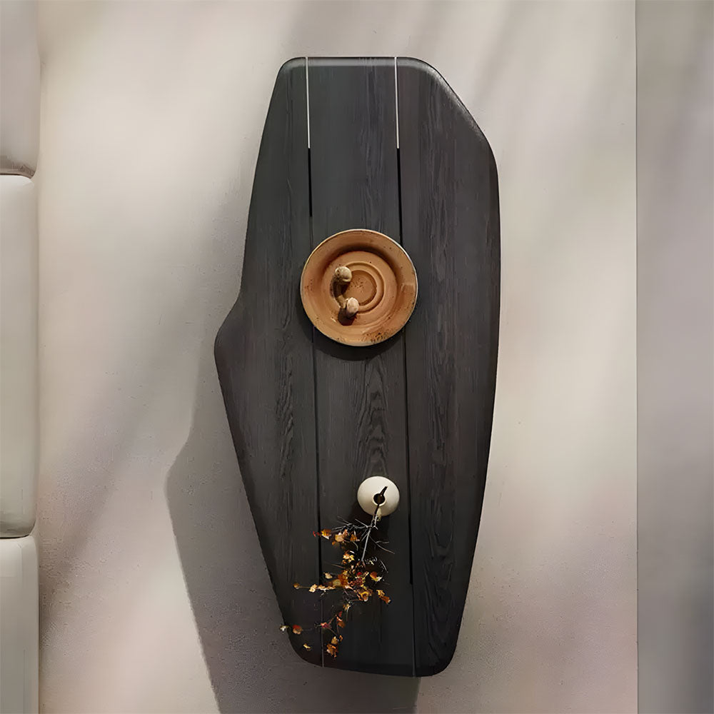 51.1'' Modern Black Irregular-Shaped Coffee Table