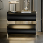 Load image into Gallery viewer, Modern Smart Nightstand Bedside Table with Ambient Lighting and Wireless Charging
