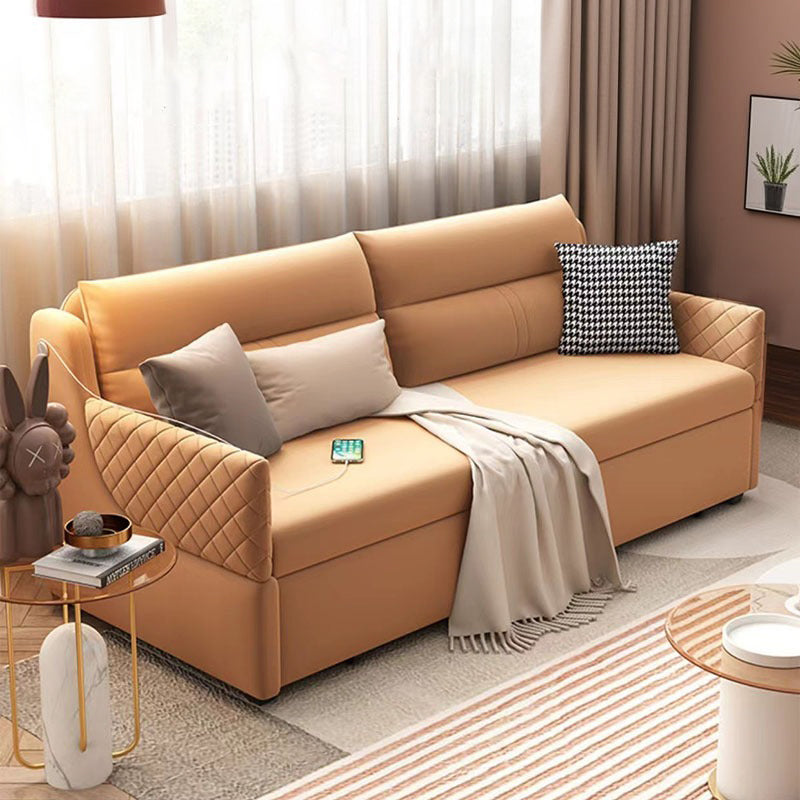 Versatile Luxury Sofa Bed with Hidden Retractable Storage Box