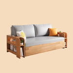 Load image into Gallery viewer, Solid Wood Sofa Bed Charging Function Storage Drawer Modern Minimalist
