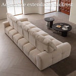Load image into Gallery viewer, Modern Upholstered Sofa Movable Backrest Fabric Couch Minimalist Living Room Sofa
