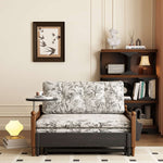 Load image into Gallery viewer, Convertible Sofa Bed with Storage Floral Print Fabric
