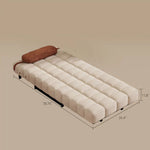 Load image into Gallery viewer, 35.4'' Foldable Lounge Sofa Bed Corduroy Fabric Space saving Design Cozy Comfort
