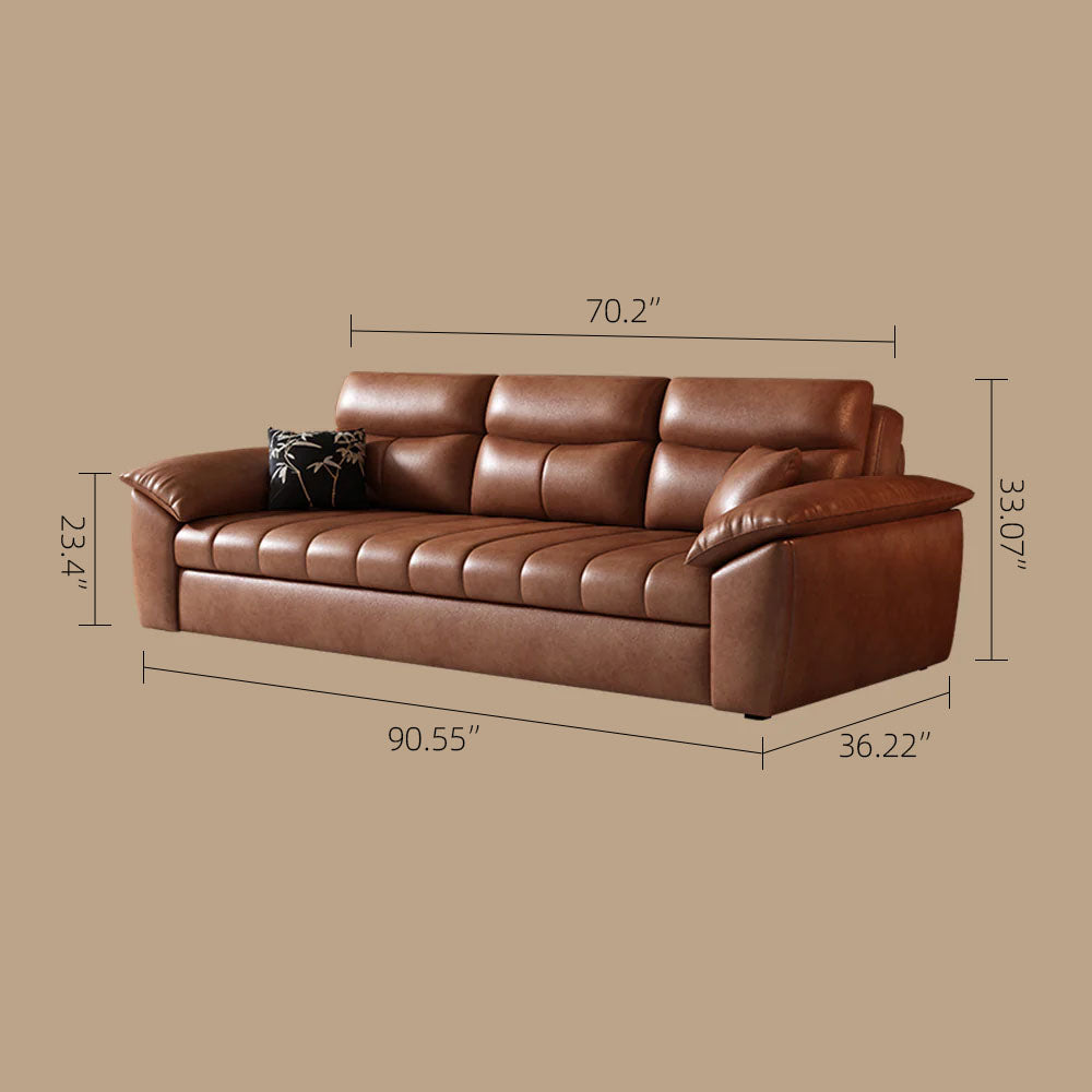 89.7'' Cat Scratch-Resistant Sofa Bed Hidden Storage Convertible Design Durable Comfort