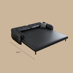 Load image into Gallery viewer, Modern Faux Leather Sofa Bed Convertible Sleeper Sofa Minimalist Folding Couch for Living Room
