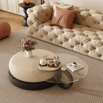 Load image into Gallery viewer, Round Artistic Coffee Table Sculptural Geometry Tiered Design Modern
