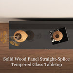 Load image into Gallery viewer, 62.9'' Modern Walnut Sideboard Fluted Wood Storage Cabinet with Metal Frame and Doors
