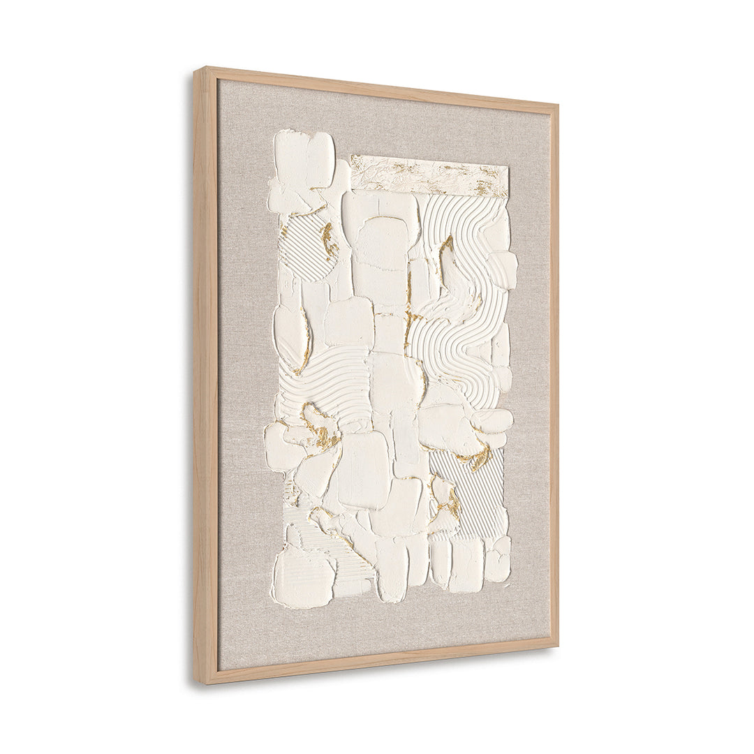 Original handmade art with rich texture, embracing wabi-sabi beauty in natural minimalism.