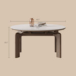 Load image into Gallery viewer, 50.7&quot; Versatile Transformable Dining Table in White and Wood
