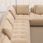 Load image into Gallery viewer, 165.35" Modern Modular Sectional Sofa Deep Seat Tufted Fabric Couch Minimalist Lounge Sofa
