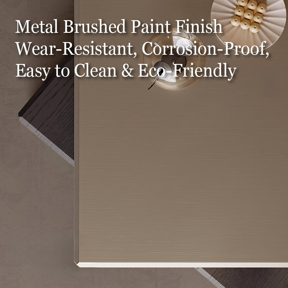 31.2'' Modern Square Coffee Table Rotatable Double Layer Design with Storage Drawer and Display Space