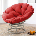 Load image into Gallery viewer, Round Papasan Lounge Chair with Plush Cushioned Seat
