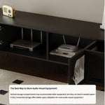 Load image into Gallery viewer, TV Stand Elegant Arch Design TV Console with Center Sliding Doors
