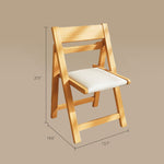 Load image into Gallery viewer, 4PCS Folding Chair Solid Wood with Black Leather Seat Space-Saving Durable Elegant Design
