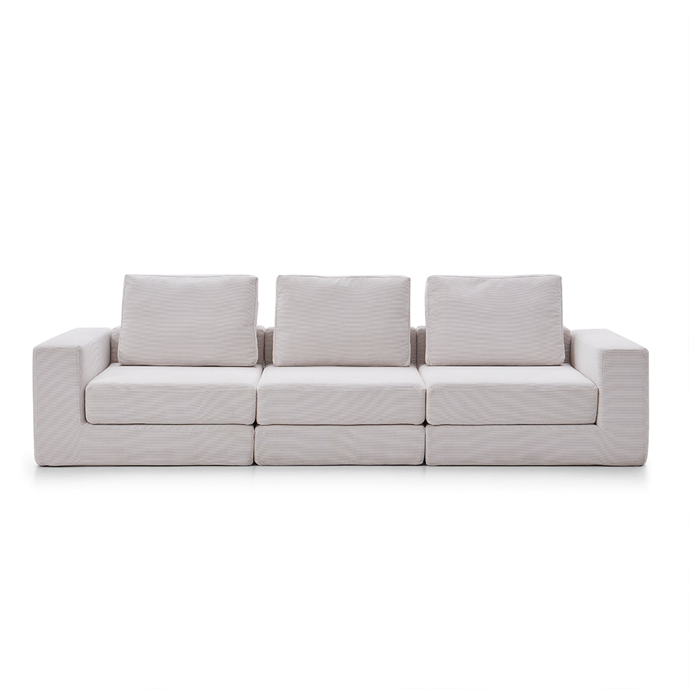 97''Modular Convertible Sofa Bed Sectional Adjustable Backrest Modern Minimalist Design