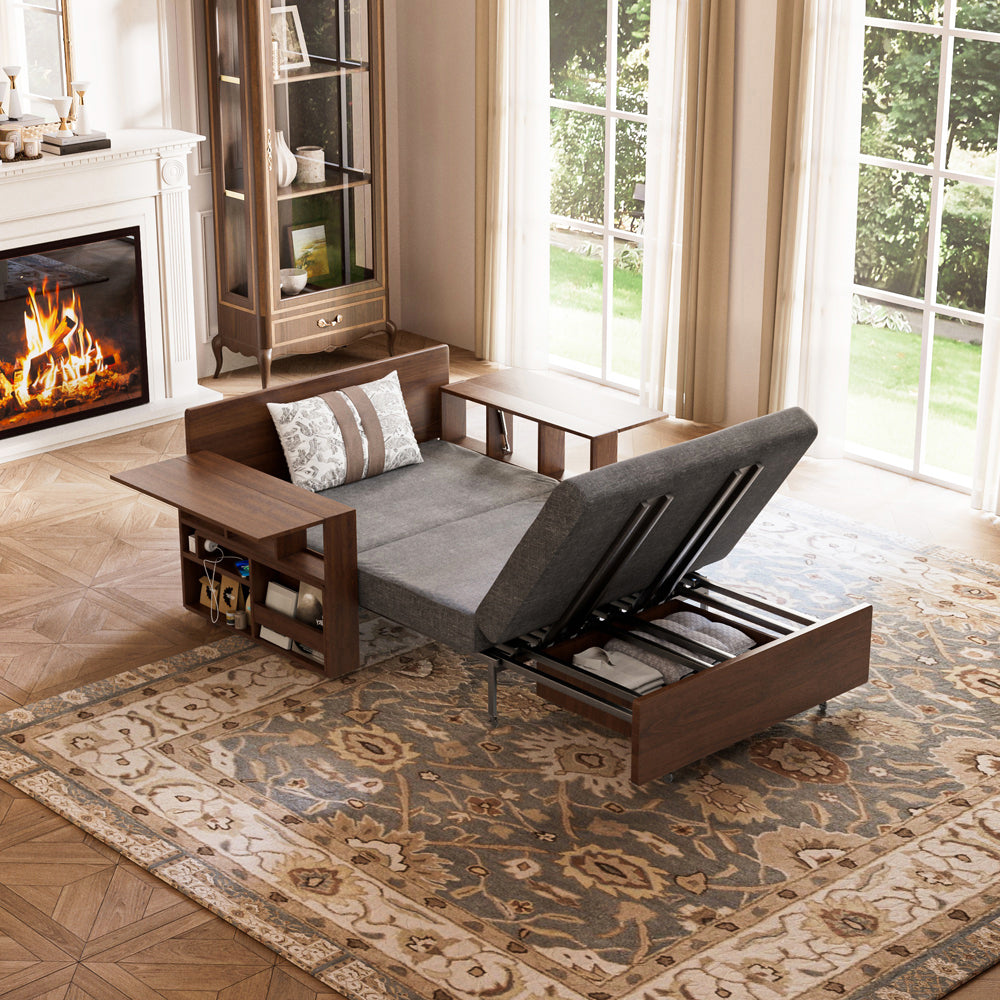 Modern Sofa Bed with Lift-up Function Space-saving Design Elegant and Practical