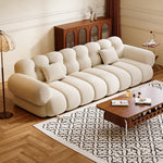 Load image into Gallery viewer, Modern Bubble Cushion Velvet Sofa Bed Convertible Deep Seat Sleeper
